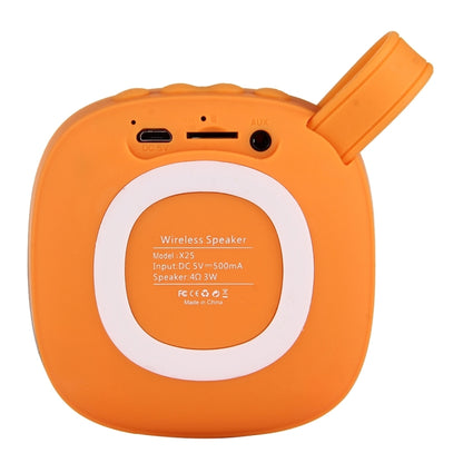 X25 Portable Fabric Design Bluetooth Stereo Speaker with Built-in MIC, Support Hands-free Calls & TF Card & AUX IN, Bluetooth Distance: 10m