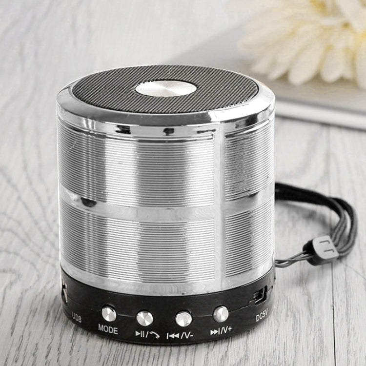 WS-887 Bluetooth Speaker with Lanyard, Support Hands-free Call & FM & U Disk & TF Card & AUX