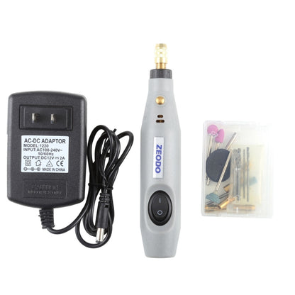 ZEODO ZD6000 Mini Electric Grinder Drill, AC 220V / DC12V, US Plug, ZD6000