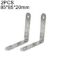 2pcs Stainless Steel 90 Degree Angle Bracket,Corner Brace Joint Bracket Fastener Furniture Cabinet Screens Wall (85mm), 85mm (2pcs)