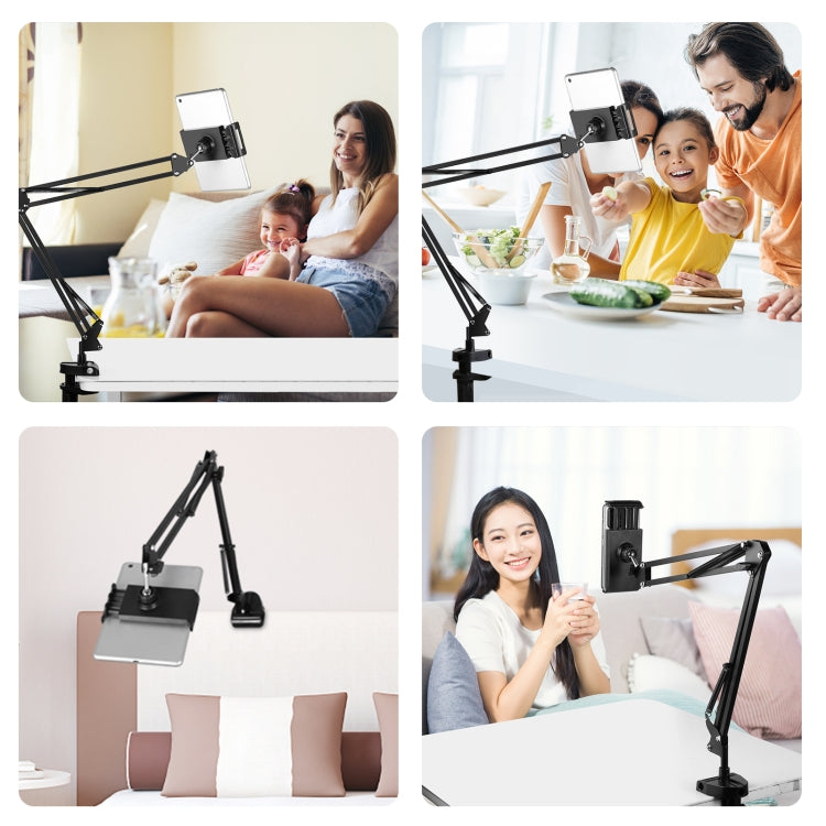 PULUZ Live Broadcast Desktop Articulating Arm Holder with Tablet Clamp