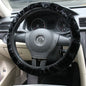 Universal Premium Soft Short Plush Winter Car Steering Wheel Cover, Outer Diameter: About 25-35cm, Outer Diameter: About 25-35cm(Black)