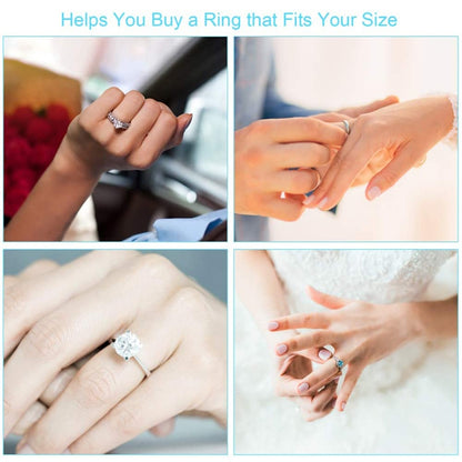 4 Scale Measuring Stick EUR / US / JAPAN / HK Ring Gauge Metal Finger Sizer Tool Measure, D