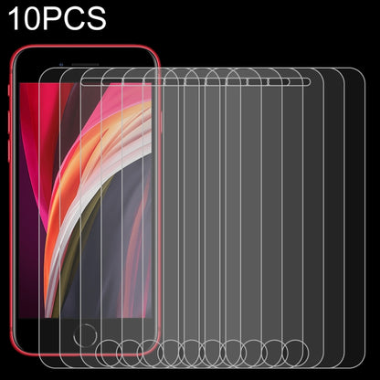 10 PCS for iPhone SE & 5 & 5S & 5C 0.26mm 9H Surface Hardness 2.5D Explosion-proof Tempered Glass Screen Film, 10pcs