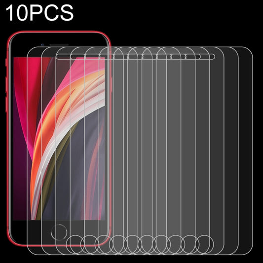 10 PCS for iPhone SE & 5 & 5S & 5C 0.26mm 9H Surface Hardness 2.5D Explosion-proof Tempered Glass Screen Film, 10pcs