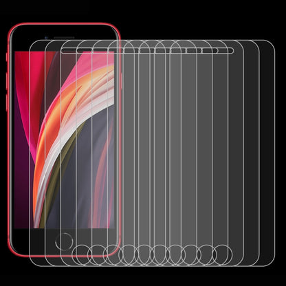 10 PCS for iPhone SE & 5 & 5S & 5C 0.26mm 9H Surface Hardness 2.5D Explosion-proof Tempered Glass Screen Film, 10pcs
