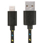 2m Nylon Netting USB Data Transfer Charging Cable For iPhone, iPad