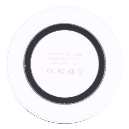 Universal QI Standard Round Wireless Charging Pad (White + Red), White + Black, Black + Blue, Black + Red, White, Black + White, Black + Orange, Grey+Black, White + Red