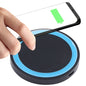 Universal QI Standard Round Wireless Charging Pad (White + Red), White + Black, Black + Blue, Black + Red, White, Black + White, Black + Orange, Grey+Black, White + Red