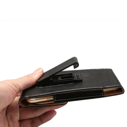 For iPhone X  & Galaxy S7 / S6 / G920 & S5 / G900 & S4 / i9500 & Grand DUOS / I9082 5.2 Inch Universal Lambskin Texture Vertical Flip Leather Case / Waist Bag with Rotatable Back Splint