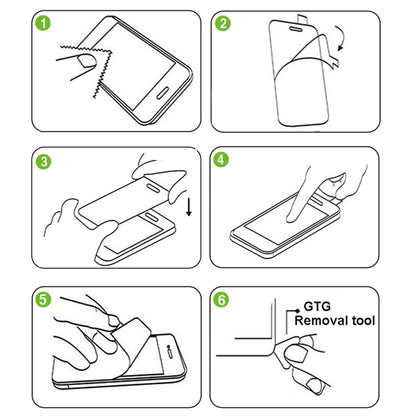 For Galaxy S6 / G920 0.26mm 9H Surface Hardness Explosion-proof Silk-screen Tempered Glass Full Screen Film