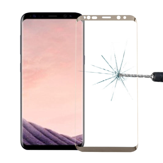 For Galaxy S8 / G950 0.3mm 9H Surface Hardness 3D Curved Silk-screen Full Screen Tempered Glass Screen Protector