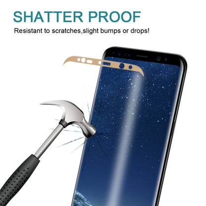 For Galaxy S8 / G950 0.3mm 9H Surface Hardness 3D Curved Silk-screen Full Screen Tempered Glass Screen Protector