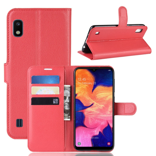 Litchi Texture Horizontal Flip Leather Case for Galaxy A10, with Wallet & Holder & Card Slots, For Galaxy A10  (1), For Galaxy A10 (1), For Galaxy A10