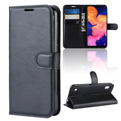 Litchi Texture Horizontal Flip Leather Case for Galaxy A10, with Wallet & Holder & Card Slots, For Galaxy A10  (1), For Galaxy A10 (1), For Galaxy A10