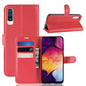 Litchi Texture Horizontal Flip Leather Case for Galaxy A50, with Wallet & Holder & Card Slots, For Galaxy A50 (1), For Galaxy A50  (1)