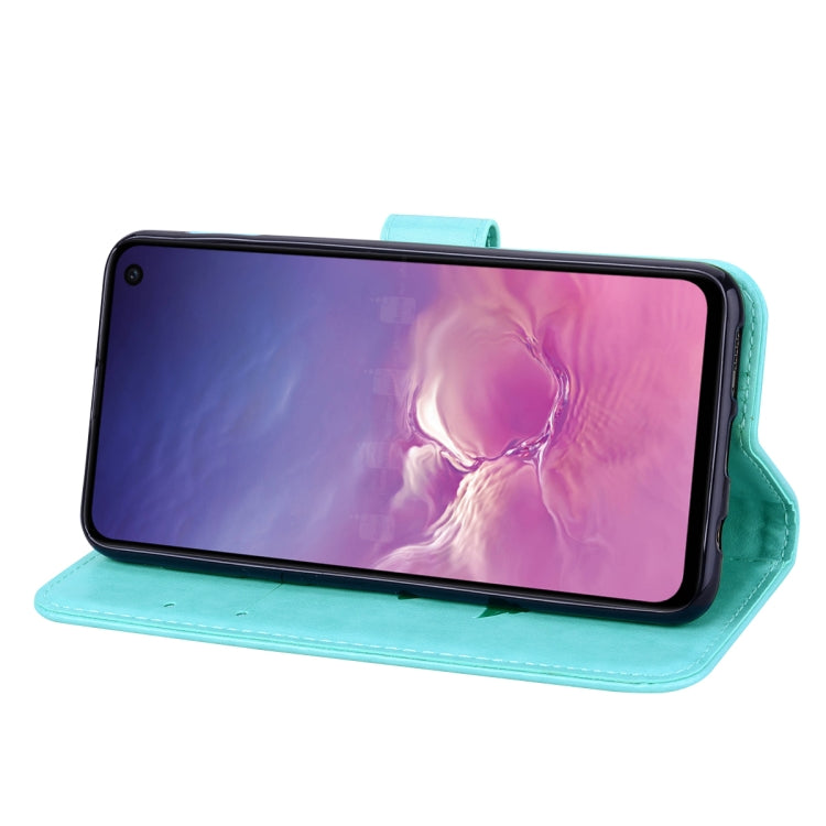 Rose Embossed Horizontal Flip PU Leather Case for Galaxy S10e, with Holder & Card Slots & Wallet