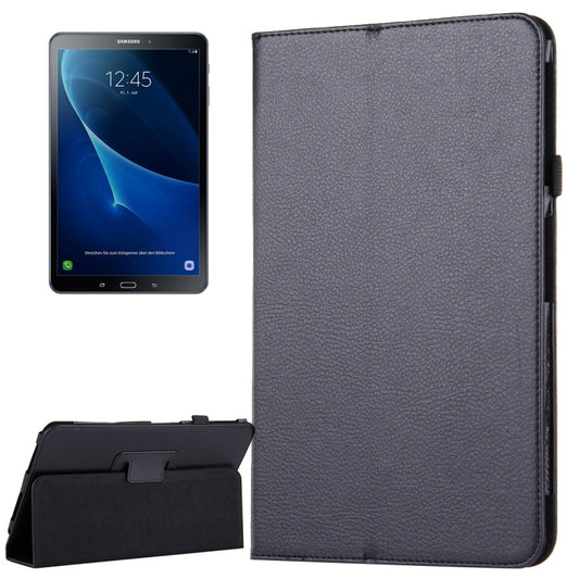 For Galaxy Tab A 10.1 / T580 Litchi Texture Magnetic Horizontal Flip Leather Case with Holder & Sleep / Wake-up Function, For Galaxy Tab A 10.1 (2016) / T580, Galaxy Tab A 10.1 (2016)
