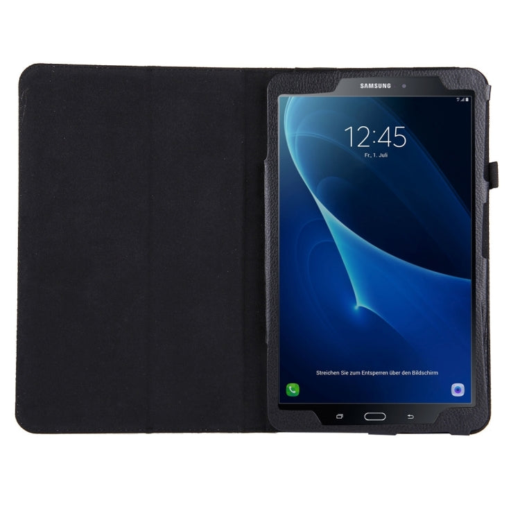 For Galaxy Tab A 10.1 / T580 Litchi Texture Magnetic Horizontal Flip Leather Case with Holder & Sleep / Wake-up Function, For Galaxy Tab A 10.1 (2016) / T580, Galaxy Tab A 10.1 (2016)