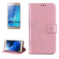 For Galaxy J5 (2016) / J510 Roses Pressed Flowers Pattern Flip Leather Case with Holder & Card Slots & Wallet