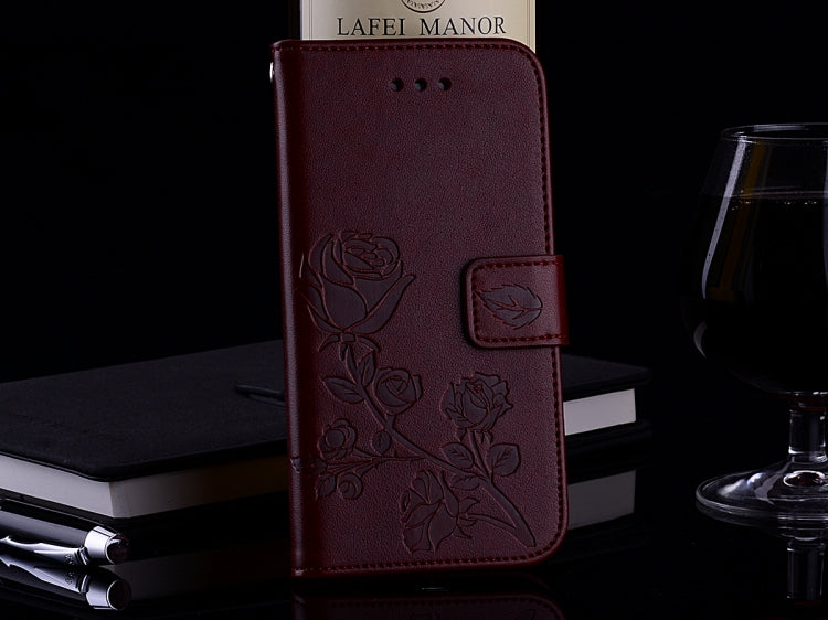 For Galaxy S9 Rose Embossed Horizontal Flip Environmental PU Leather Case with Holder & Card Slots & Wallet