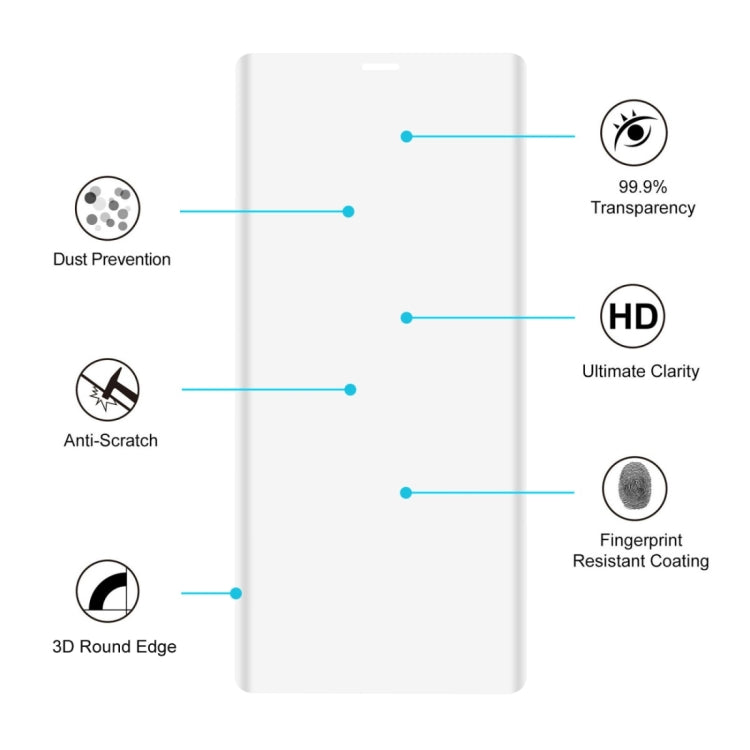 ENKAY Hat-Prince for Galaxy Note 8 0.26mm 9H Surface Hardness 3D Explosion-proof Full Screen Curved Tempered Glass Screen Film