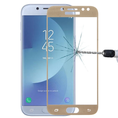 For Galaxy J5 (2017) (EU Version) 0.26mm 9H Surface Hardness 2.5D Curved Silk-screen Full Screen Tempered Glass Screen Protector, For Galaxy J5 (2017) (EU Version)