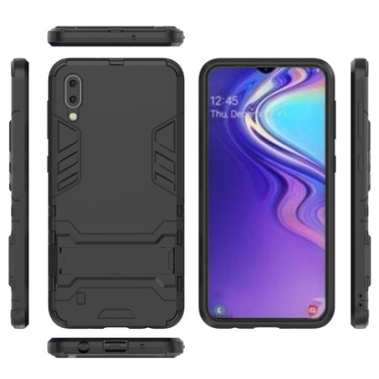 Shockproof PC + TPU Case for Galaxy M10, with Holder, For Samsung Galaxy M10