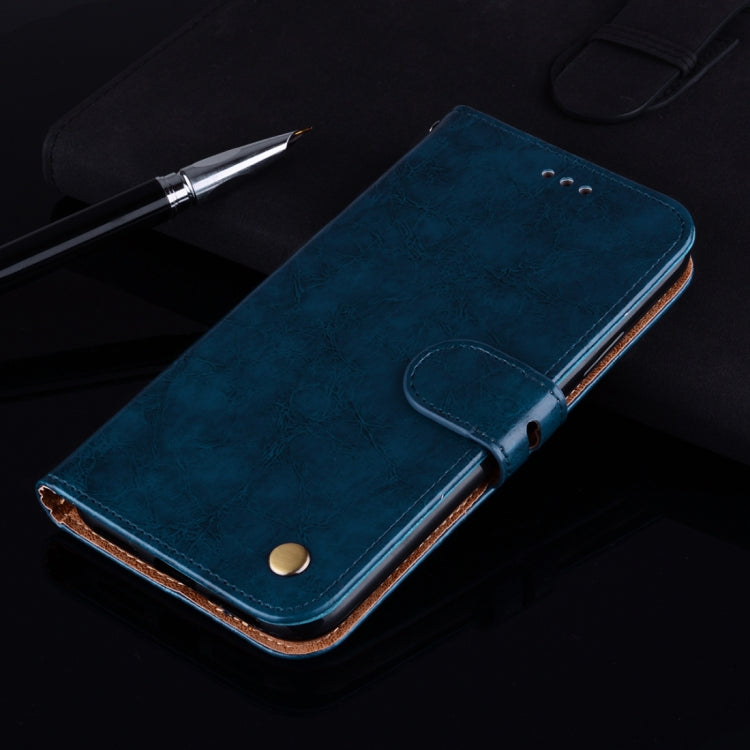 For Samsung Galaxy J5 (2017) / J530 (EU Version) Business Style Oil Wax Texture Horizontal Flip Leather Case with Holder & Card Slots & Wallet