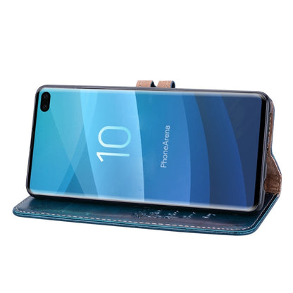 Business Style Oil Wax Texture Horizontal Flip Leather Case for Galaxy S10 Plus, with Holder & Card Slots & Wallet