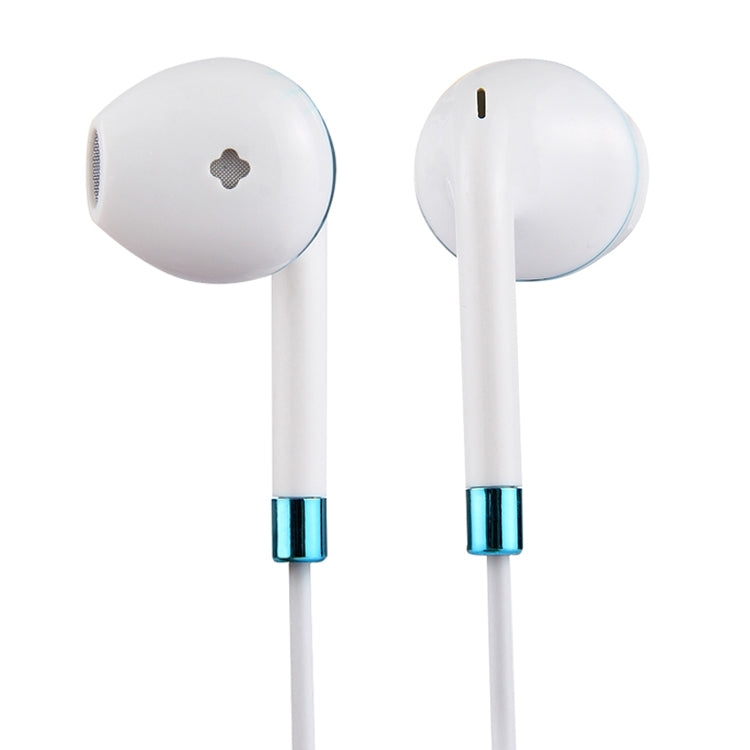 White Wire Body 3.5mm In-Ear Earphone with Line Control & Mic