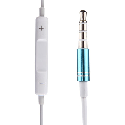 White Wire Body 3.5mm In-Ear Earphone with Line Control & Mic