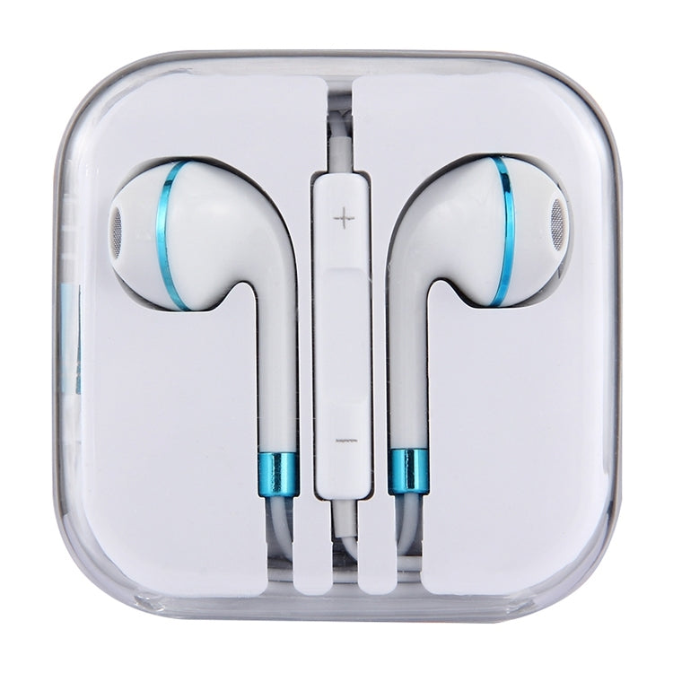 White Wire Body 3.5mm In-Ear Earphone with Line Control & Mic