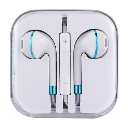 White Wire Body 3.5mm In-Ear Earphone with Line Control & Mic