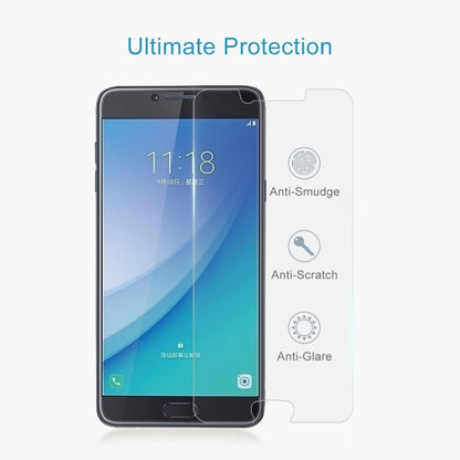 10 PCS 0.26mm 9H 2.5D Tempered Glass Film for Galaxy C7 Pro, For Galaxy C7 Pro(10 PCS)