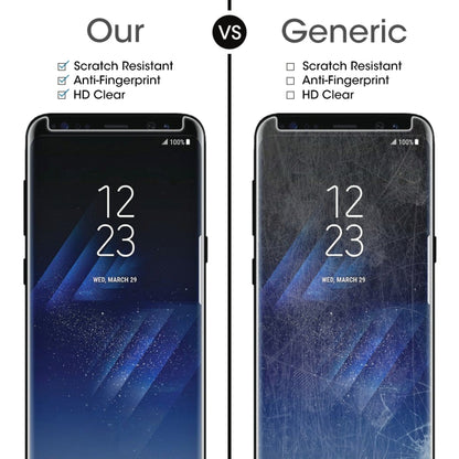 For Galaxy S8+ / G955 0.26mm 9H Surface Hardness 3D Explosion-proof Non-full Screen Curved Case Friendly Tempered Glass Film