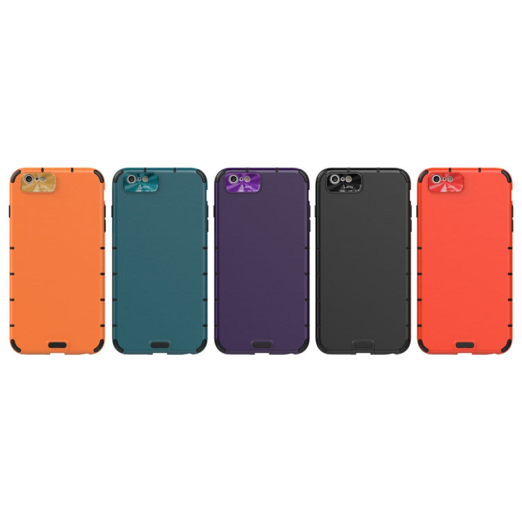 For iPhone 6 Plus & 6s Plus  Shockproof Grain PC + TPU Case