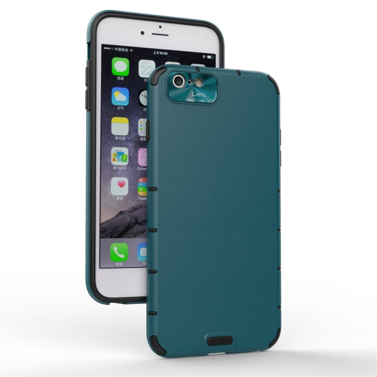 For iPhone 6 Plus & 6s Plus  Shockproof Grain PC + TPU Case