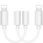 Zs-kl21836 2 PCS 8 Pin to 3.5mm Earphone Adapter Audio Adapter, Support All iOS System
