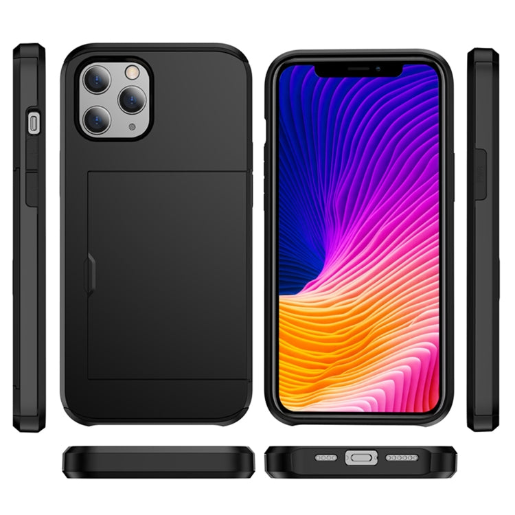 For iPhone 12 5.4 Shockproof Rugged Armor Protective Case with Card Slot