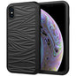 For iPhone X & XS Wave Pattern 3 in 1 Silicone+PC Shockproof Protective Case
