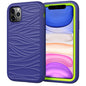 For iPhone 11 Pro Wave Pattern 3 in 1 Silicone+PC Shockproof Protective Case