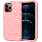 For iPhone 12 Pro Max Wave Pattern 3 in 1 Silicone+PC Shockproof Protective Case