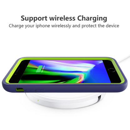 For iPhone 6/7/8G Wave Pattern 3 in 1 Silicone+PC Shockproof Protective Case