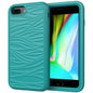 For iPhone 6/7/8G Wave Pattern 3 in 1 Silicone+PC Shockproof Protective Case