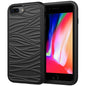 For iPhone 6/7/8 Plus Wave Pattern 3 in 1 Silicone+PC Shockproof Protective Case