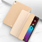 Three-folding Surface Leather Matte TPU Bottom Smart Tablet Case