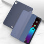 Three-folding Surface Leather Matte TPU Bottom Smart Tablet Case