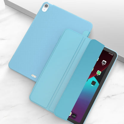 Three-folding Surface Leather Matte TPU Bottom Smart Tablet Case