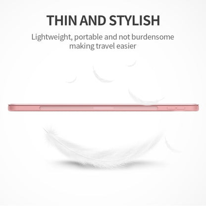 Three-folding Surface Leather Matte TPU Bottom Smart Tablet Case